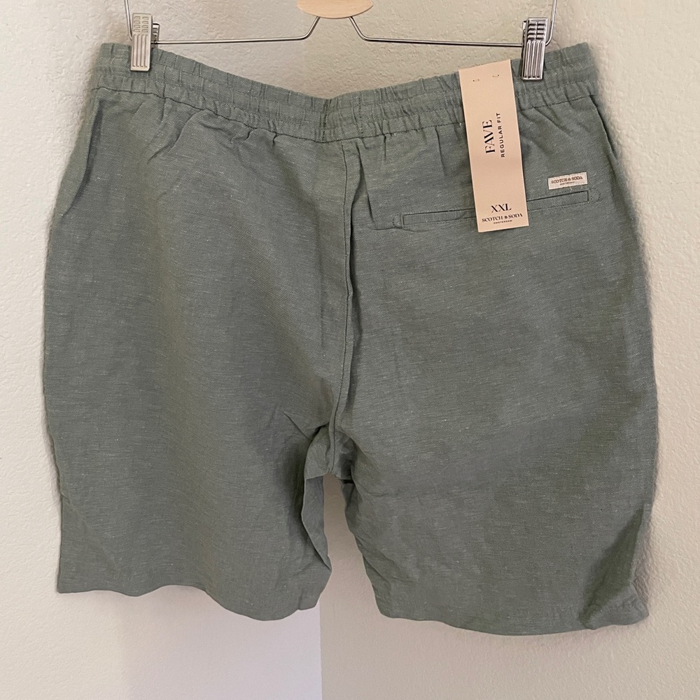 NWT Scotch & Soda casual bermuda green regular fit Fave Shorts - Picture 9 of 10